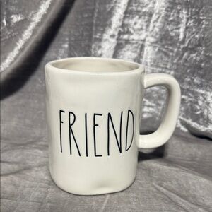 Rae Dunn White 'Friend' Mug